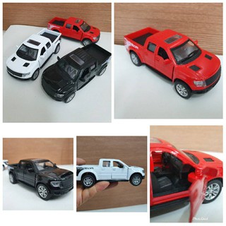 โมเดลรถยนต์กระบะ PICKUP CAR MODEL  ทำจากเหล็ก สัดส่วน 1:32 ประตู  เปิดปิดได้เหมือนจริง ล้อฟรีสามารถสไลด์วิ่งได้