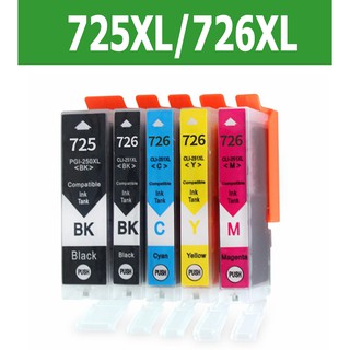 Canon PGI 725 CLI 726 ink PGI 725XL CLI 726XL black PGI 725 XL CLI 726 XL Ink Cartridge Compatible for IP4870 IP4970