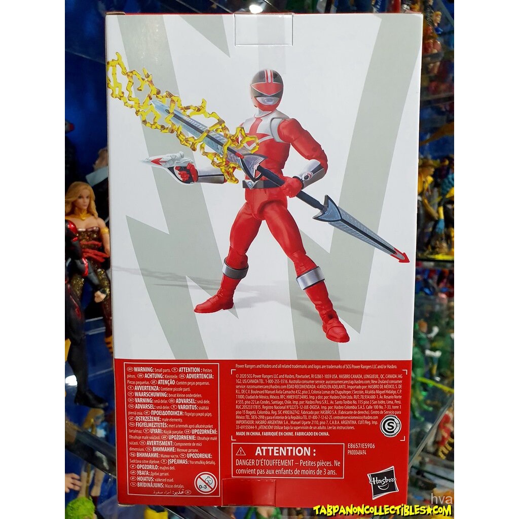 ฟิกเกอร์ Power Rangers Lightning สีแดงชาร์จไฟไดโนเสาร์ ...