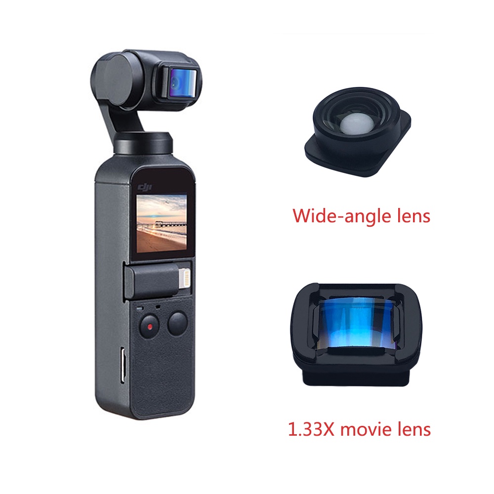 Anamorphic เลนส์มุมกว้าง แบบพกพา น้ําหนักเบา อุปกรณ์เสริม สําหรับ DJI Osmo Pocket Pocket Pocket 2 Vlog