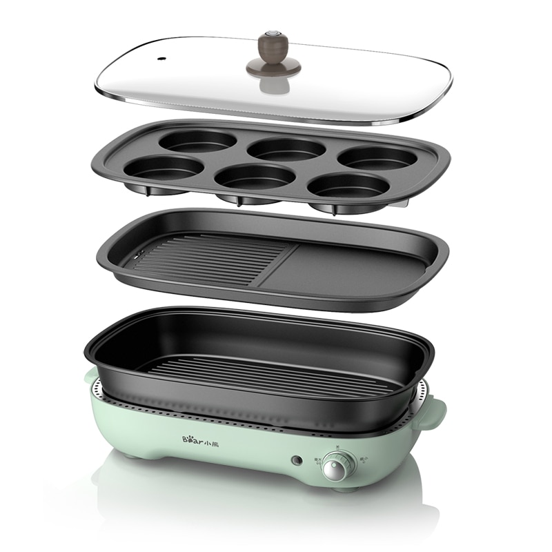 220V Electric Hot Pot Cooker Household Multifunctional Electric Hotpot Cake Baker Furnace