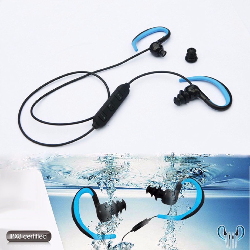 Coolplays IPX8 Waterproof Bluetooth Headphones For Swimming Wireless