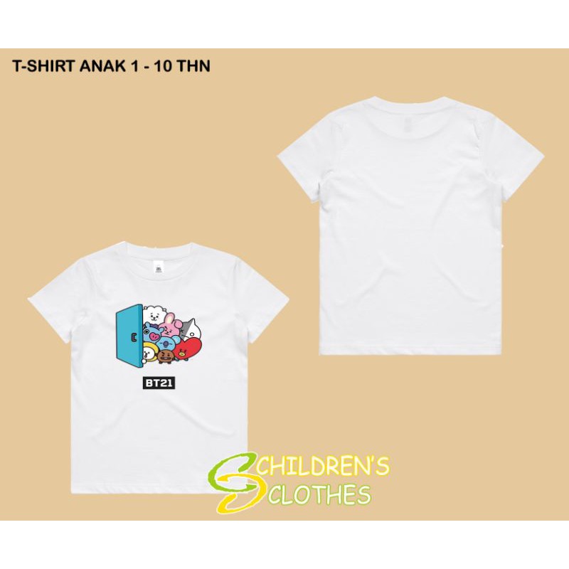 เสื้อยืดเด็ก Bt21 bts