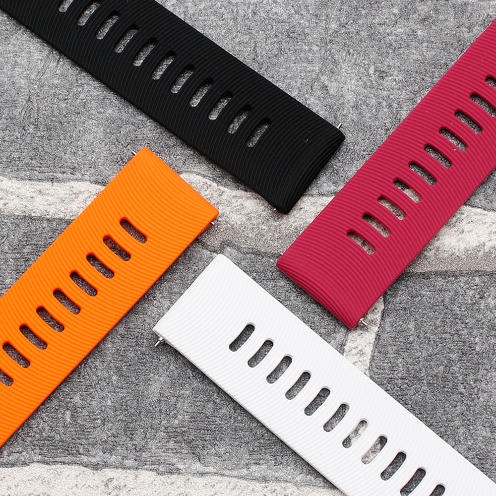 สายนาฬิกาข้อมือซิลิโคน 20 มม. แบบเปลี่ยน สําหรับ Xiaomi รูปที่ 2