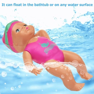 Waterproof Swimming Doll For Baby Doll Stimulating Curiosity Bath Doll High Simulation Baby Doll Toy W/20mins Playtime