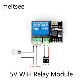 โมดูลสวิทช์ esp 8266 esp - 01 s 5 v wifi  รีโมตควบคุมสวิตช์โทรศัพท์ app esp-01 ESP8266 ESP-01S 5V WiFi relay module