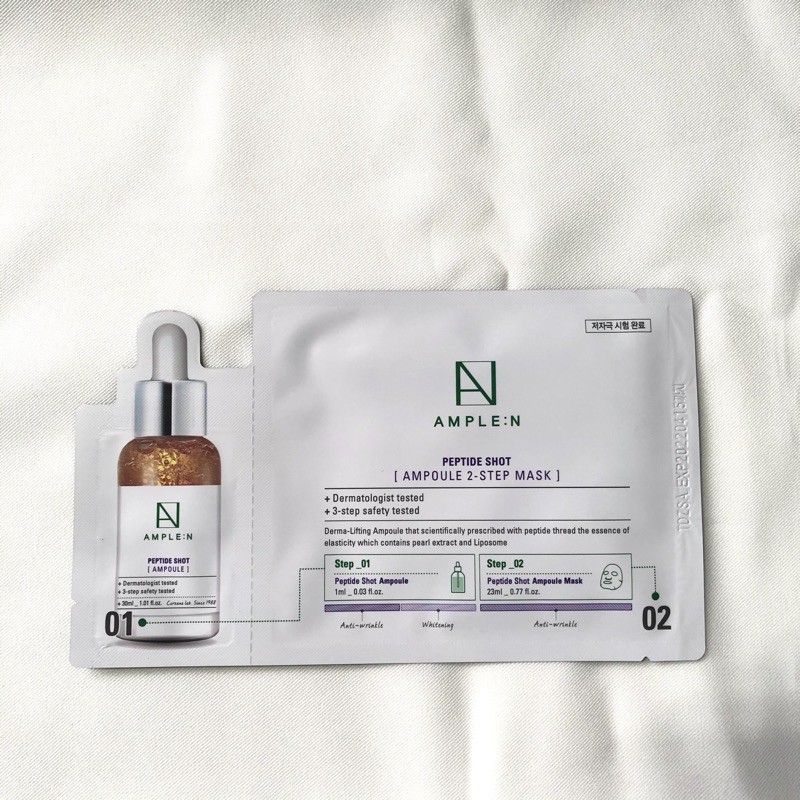 Coreana Ample:n  Peptide Shot Ampoule 2-Step Mask 🐰