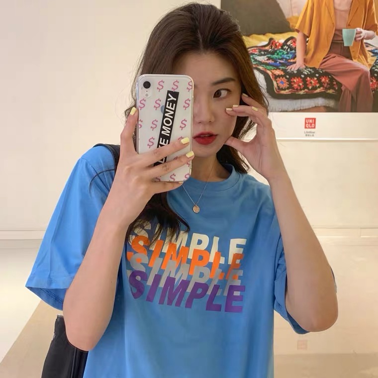 Korean oversize shirts Hip Hop Street Pattern T-shirt