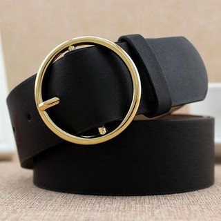 MiStyles เข็มขัด เข็มขัดผู้หญิง เข็มขัดทำงาน Working Woman Fashion Casual Circle Pin Buckle Belt Ceinture No. 2256