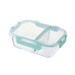 LocknLock กล่องแก้วถนอมอาหารแบบมีช่อง Glass Food Container 860 ml. รุ่น LLG457