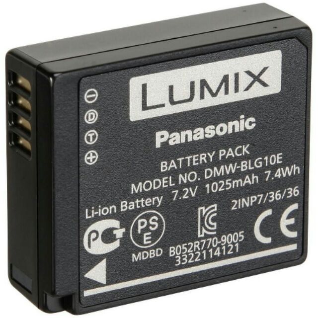 แบต กล้อง (ของแท้) Battery Panasonic blg10e blg10 ใช้กับรุ่น gx85 gx7 lx100 lx10 tz80 tz100 leica 10