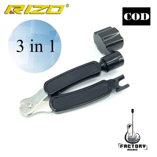 อุปกรณ์หมุนลูกบิดกีตาร์ Guitar Winder Rizo 3 in 1 ที่หมุนลูกบิดปรับสายกีตาร์🔧หมุน ดึง ตัด