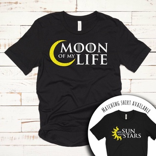 เสื้อยืดผ้าฝ้ายพิมพ์ลายแฟชั่นเสื้อยืด ลาย Moon of my Life 02444