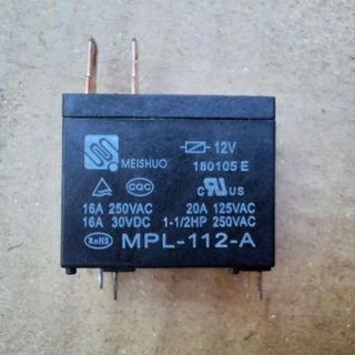 Relay MPL-112-A  รีเลย์ DC12V 16A 250VAC 4PIN