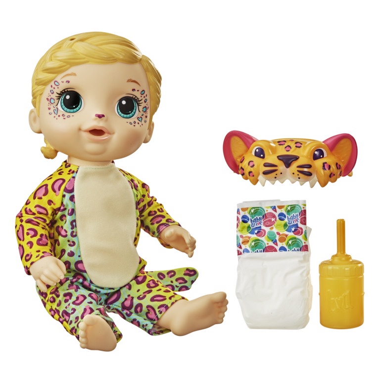 Baby Alive Rainbow Wildcats Doll, Leopard, Accessories, Drinks, Wets, Leopard  Toy Blonde Hair | Shopee Thailand