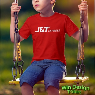 เสื้อยืดเด็ก J&amp;T EXPRESS ผ้าคอตตอน100% ผ้าหนานุ่ม