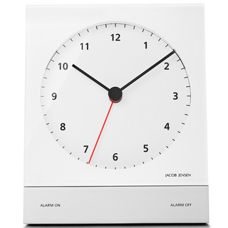 [ของแท้] JACOB JENSEN นาฬิกาปลุกตั้งโต๊ะ JACOB J. 342 TABLE ALARM CLOCK WHITE paurasia ปอเรเซีย