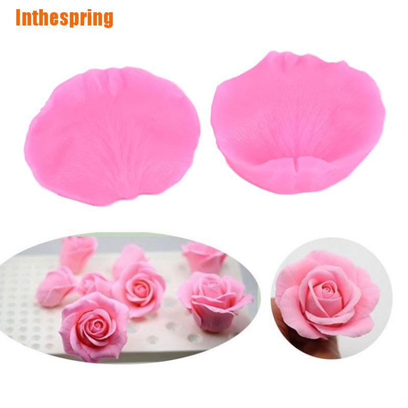 Inthespring แม่พิมพ์ซิลิโคน รูปกลีบกุหลาบ สําหรับตกแต่ง - รูปที่ 6