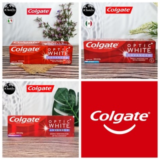 [Colgate] Optic White Advanced Toothpaste 90g ยาสีฟัน คอลเกต ออปติก ไวท์ แอดวานซ์ เพื่อฟันขาวขึ้นถึง 4 เฉด