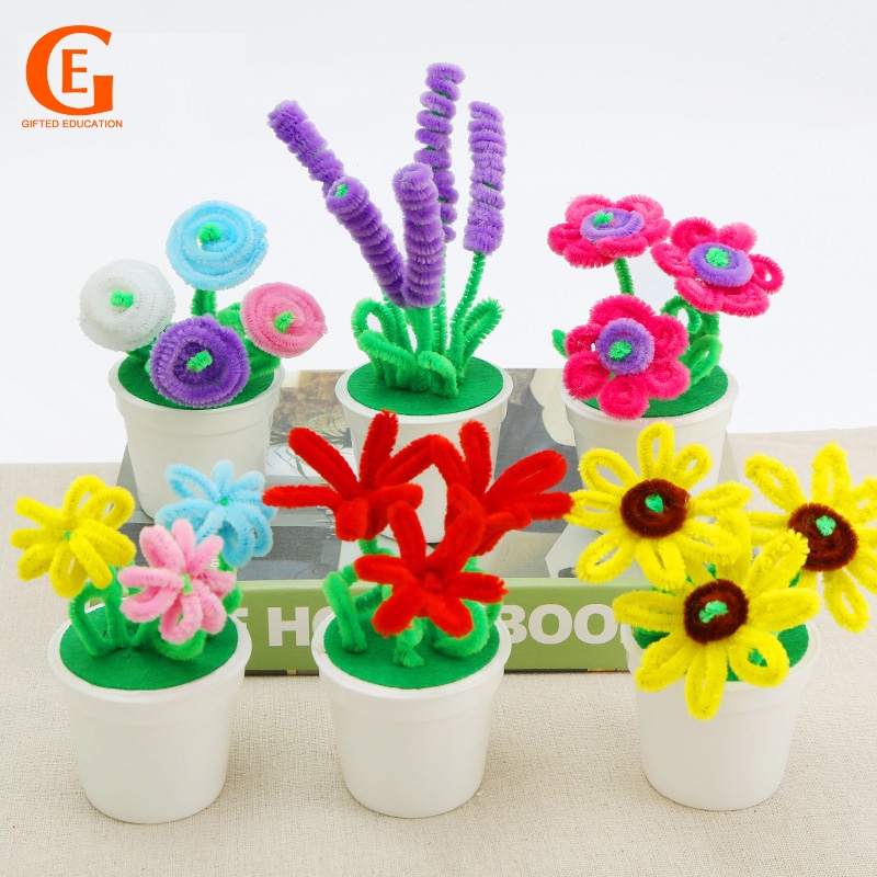กระถางดอกไม้ แบบบิดเกลียว แฮนด์เมด ของเล่นเสริมการเรียนรู้ สําหรับเด็ก DIY