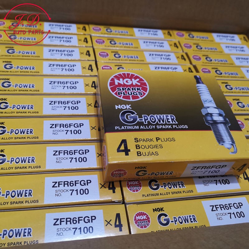 หัวเทียน NGK ZFR6FGP 7100 หัวเข็ม (G-Power Platinum) สำหรับHONDA (1ชุด 4 หัว)