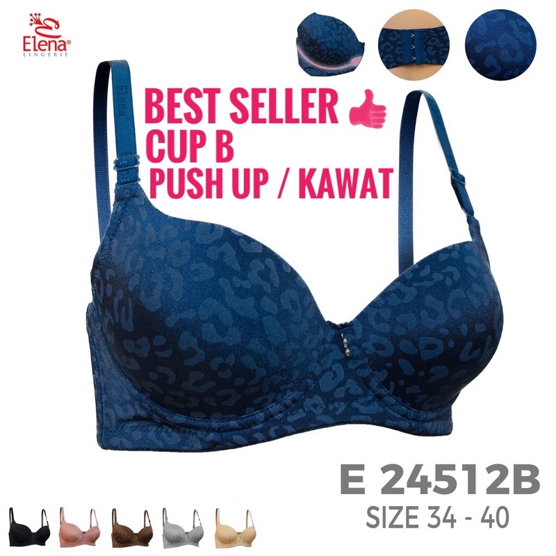 PUSH UP BRA ELENA CUP B / BEAUTIFUL ELENA BRA LATEST MODEL E 24512 UK34-40