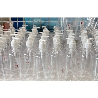 ขวดแบบกด ขวดใส ทรงกลม 450ml |ชิ้น| TTR Store
