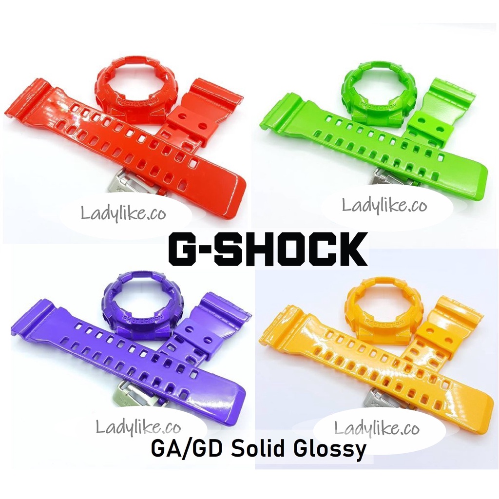 สายนาฬิกาข้อมือ Gshock GA/GD SOLID BnB JELLY BAND AND BEZEL GA110 GD100 Gshock BnB Jam Tanggan อุปกร