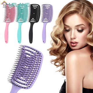 Professional Detangler Bristle Hollow Scalp Message Big Hair Comb / Women Men Adults Hair Brush for Hairdresser Salon Styling Tools