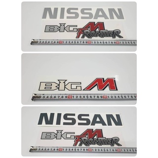 ดั้งเดิมติดท้ายรถ NISSAN BIG-M Frontier ปี 2001 คำว่า NISSAN และ BIG-M FRONTIER ติดรถ แต่งรถ นิสสัน sticker