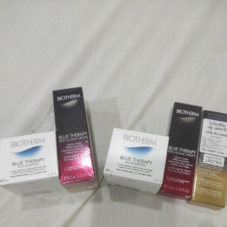 set 3 ชิ้น ส่งฟรี biotherm blue therapy serum in oil accelerated anti aging repair red algea uplift ลดริ้วรวย บลูเธอราพี