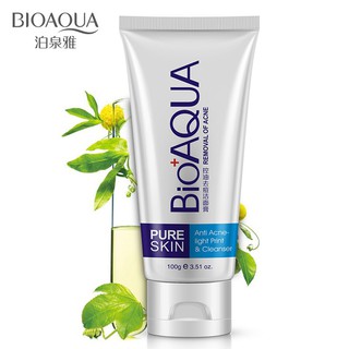 BIOAQUA คลีนเซอร์ทำความสะอาดผิวหน้ากำจัดสิวเสี้ยน