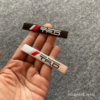 โลโก้ TRD Racing Development ชิ้นงานอลูมิเนียมบาง ขนาด 7.3x1.2cm