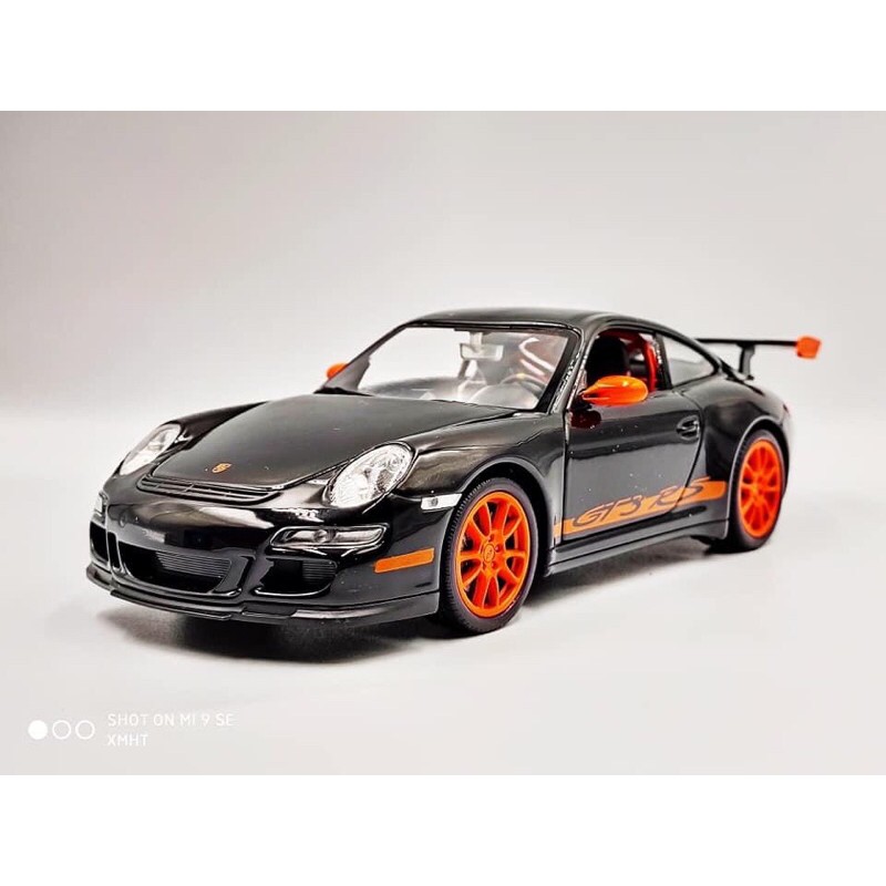 Porsche 911 GT3 RS 1:24 Welly Black รถโมเดล