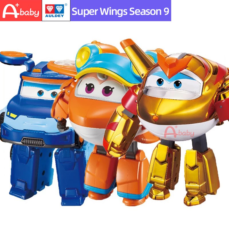 Super Wings Auldey Goldenboy/Leo/Sunny โมเดลหุ่นยนต์ของเล่น สําหรับเด็ก