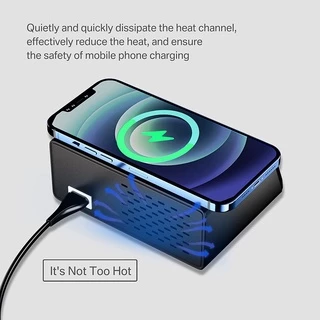 【พร้อมส่งจากไทย】100W Quick Charge 3.0 PD20W＋7Port ＋Wireless chargingจอแสดงผลLed Fast Charging Station โทรศัพท์มือถือ USB
