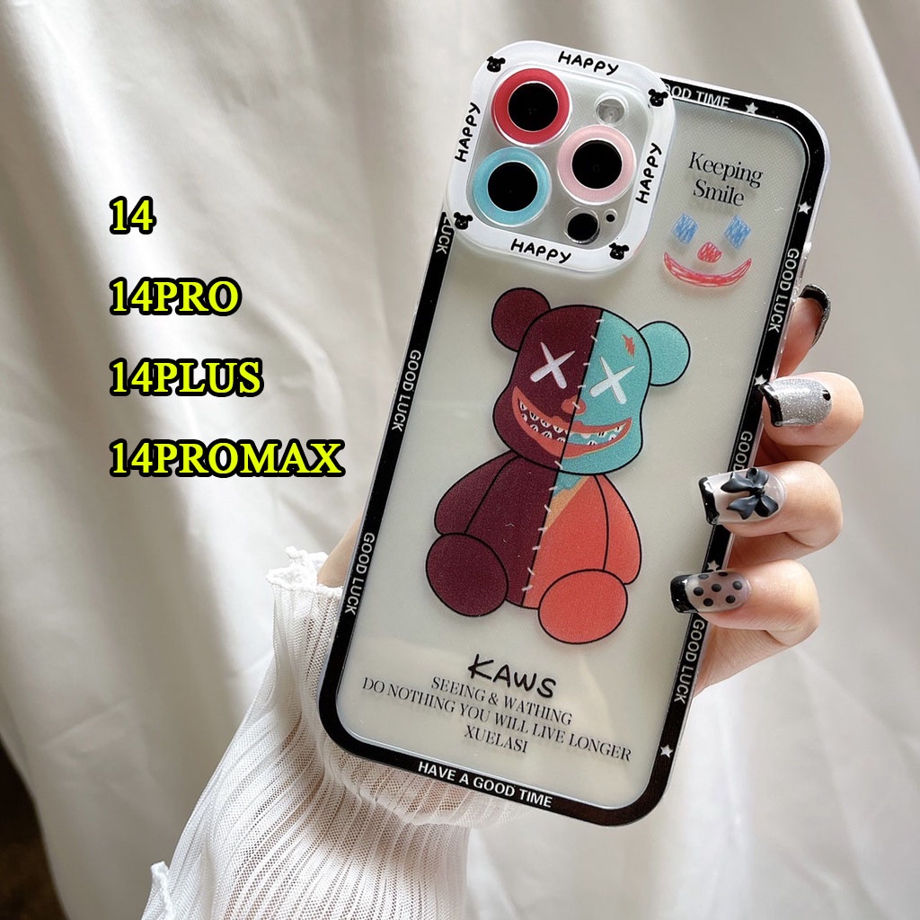 039 เคสลาย BEAR เคสโทรศัพท์ แบบนิ่ม สำหรับ iPHONE 15 15Pro 15Plus 15Promax 14-14PRO-14PLUS-14PROMAX พร้อมส่ง