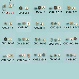 (10 ชิ้น) สกรูโน้ตบุ๊ค/สกรูหัวใหญ่/สกรูหัวแบน/CM2/2.5/3/4/5/6/7/8 สําหรับ lenovo hp asus dell Acer โน้ตบุ๊ค