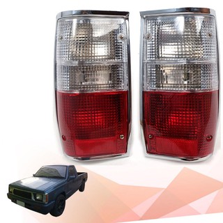 ไฟท้าย มิตซูบิชิ ไซโคลน MITSUBISHI L200 CYCLONE ปี 1986 - 1997 1 คู่ สีขาว/แดง