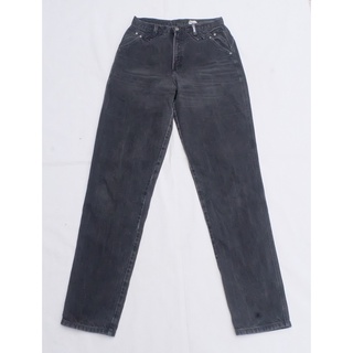 Vintage Rockies Jeans Wear Size 30 ยาว 48 นิ้ว ปลายขากว้าง 7 นิ้ว สีดำ มือสอง ของแท้