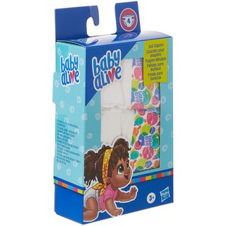 Baby Alive Doll Diaper Refill, Includes 4 Doll Diapers, Toys Accessories ผ้าอ้อม ตุ๊กตาเบบี้อะไลพ์