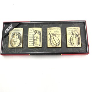 ไฟแช็คน้ำมันสไตล์ซิปโป้ Zippo เซ็ตละ 4 ชิ้น  No2