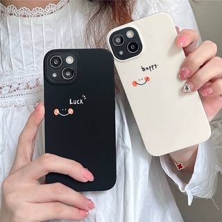 สอบถามก่อนกดสั่ง เคสคู่ เคสยิ้ม เคสลายยิ้ม เคสสีขาว เคสสีดำ happy luck เคสถอดได้ เคสโทรศัพท์ เคสพร้อมส่ง ส่งจากไทย