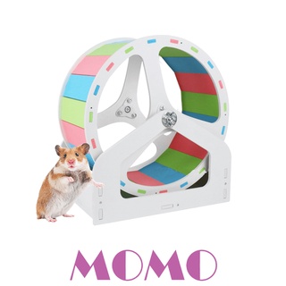 MOMO จักรวิ่งแฮมเตอร์ พร้อมฐาน ล้อวิ่งแฮมเตอร์ (HW816) Hamster Color silent wheel