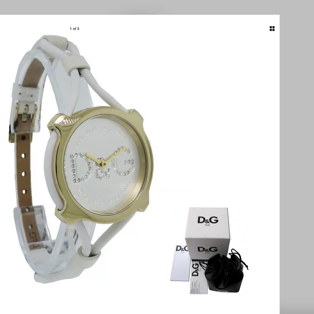 นาฬิกา DOLCE &amp; GABBANA WOMEN'S DW0842 QUARTZ พร้อมกล่อง (ใหม่)