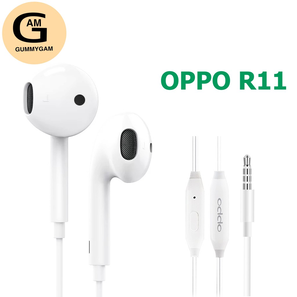 หูฟัง OPPO R11 ของแท้ ใช้กับช่องเสียบขนาด 3.5 mm ใช้ได้กับ OPPO ทุกรุ่น R9 R15 R11 R7 R9PLUS A57 A77 A3S รับประกัน 1 ปี