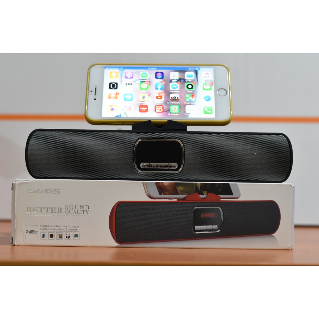 ลำโพงบลูทูธ Mini Soundbar S-605 bass booster