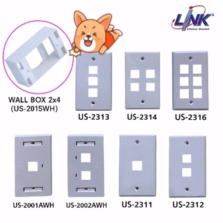 Face Plate หน้ากากแลน 1,2,3,4,6ช่อง LINK