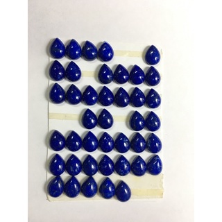 พลอยแท้ LAPIZ LAZULI ทรงหยดน้ำ 10*8 มม. ขายเป็นเม็ด