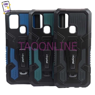 สำหรับ HUAWEI เคส  Icrystal กันกระแทก มีขาตั้งมือถือได้ HUAWEI Y5P